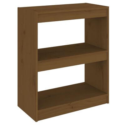 vidaXL Book Cabinet/Room Divider Honey Brown 60x30x71.5 cm Wood Pine