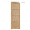 vidaXL Sliding Door Brown 86 x 211 cm Solid Pine Wood