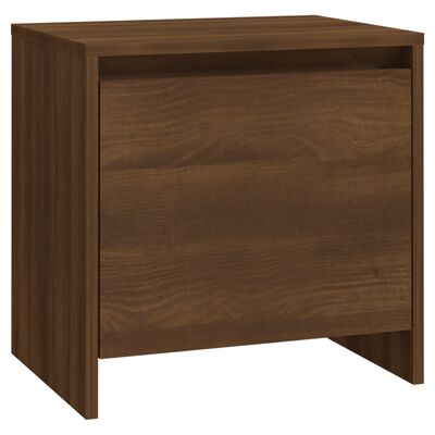vidaXL Bedside Cabinet Brown Oak 45x34x44.5 cm Engineered Wood