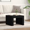 vidaXL Coffee Table Black Oak 50 x 50 x 35 cm Engineered Wood