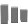 vidaXL Wall Cube Shelves 3 pcs Grey MDF