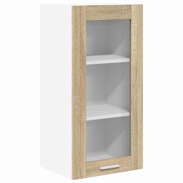 vidaXL Hanging Cabinet Sonoma Oak 40 x 31 x 80 cm Engineered Wood
