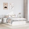 vidaXL Bed Frame with Headboard White 120x190 cm Small Double Solid Wood Pine