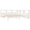 vidaXL Bookcase Bed without Mattress White 180x200 cm Solid Wood Pine