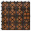 vidaXL Decking Tile 11 pcs Teak 30 x 30 cm WPC