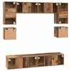 vidaXL TV Cabinet Set Wall-mounted 8 pcs Old Wood Engineered Wood