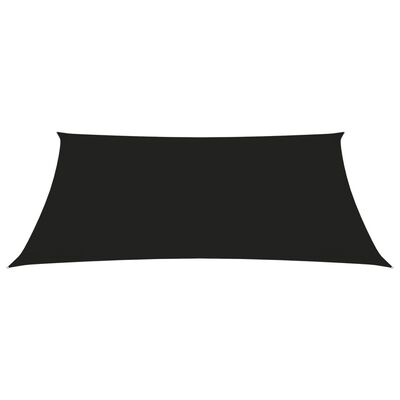 vidaXL Sunshade Sail Oxford Fabric Trapezium 2/4x3 m Black