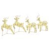 vidaXL Christmas Reindeer 4 pcs 80 LEDs Warm White
