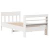 vidaXL Bed Frame without Mattress White 90x200 cm Solid Wood Pine