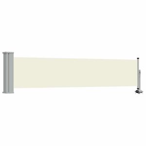 vidaXL Patio Retractable Side Awning 60x300 cm Cream