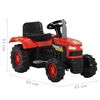vidaXL Pedal Tractor for Kids Red and Black