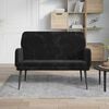 vidaXL Bench Black 108 x 79 x 79 cm Velvet