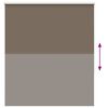 vidaXL Roller Blind Blackout Coffee 140x150 cm Fabric Width 136.6 cm Polyester