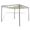 vidaXL Garden Gazebo | Beige | Sturdy Powder-coated Steel Frame | 3m x 3m