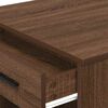 vidaXL Desk with Drawer and Shelf Brown Oak 102x62x77.5 cm Engineered Wood