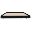 vidaXL Bed Frame without Mattress Black 80x200 cm Solid Wood Pine
