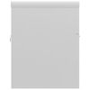 vidaXL Sink Cabinet with Built-in Basin High Gloss White Engineered Wood