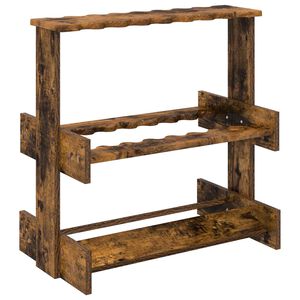vidaXL Billiard Cue Stand Engineered Wood 60 x 35 x 60 cm Smoked Oak
