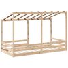 vidaXL Kids' Bed with Roof 90x200 cm Solid Wood Pine