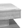 vidaXL Coffee Table 360-Degree Rotatable Grey Sonoma 50x50x34.5 cm