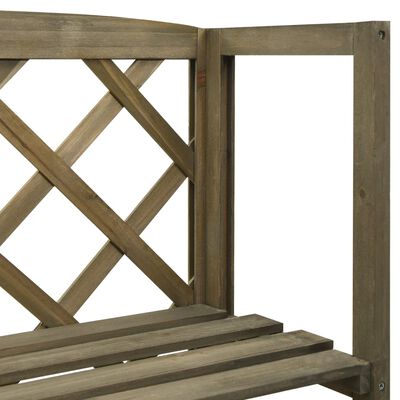 vidaXL Trellis with Shelves Grey 55x30x140 cm Solid Fir Wood