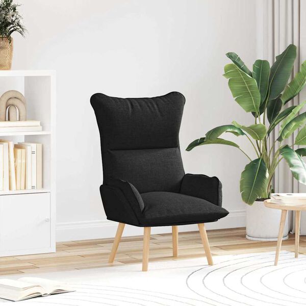 vidaXL Armchair Black 69 x 74 x 93 cm Fabric