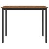 vidaXL Table Old Wood 100 x 50 x 76.5 cm Engineered Wood and Steel