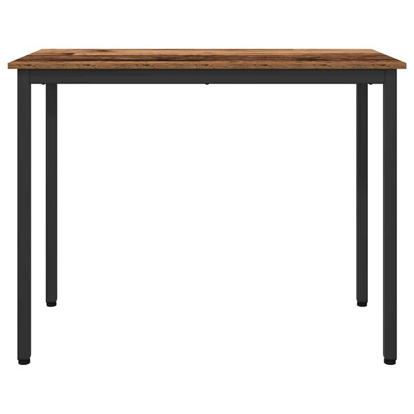 vidaXL Table Old Wood 100 x 50 x 76.5 cm Engineered Wood and Steel