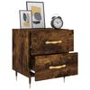vidaXL Bedside Cabinet Smoked Oak 40x35x47.5 cm Engineered Wood