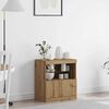 vidaXL LED Sideboard Brown 60.5 x 37 x 67 cm Engineered Wood