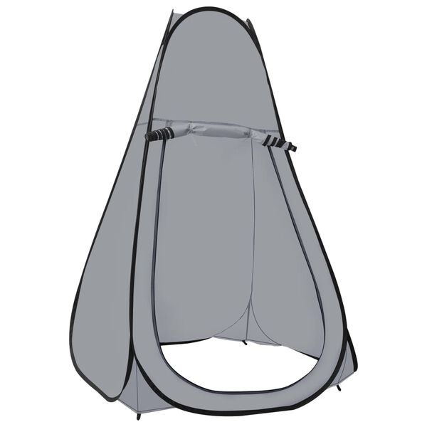 vidaXL Pop Up Shower Tent Grey