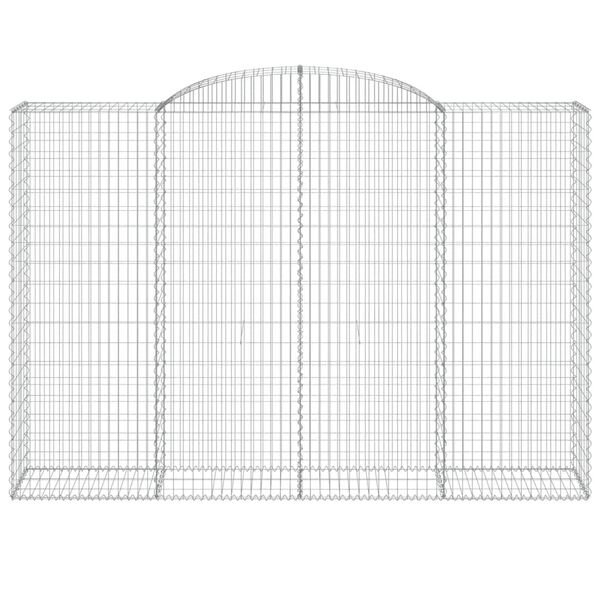 vidaXL Arched Gabion Baskets 6 pcs 300x50x200/220 cm Galvanised Iron