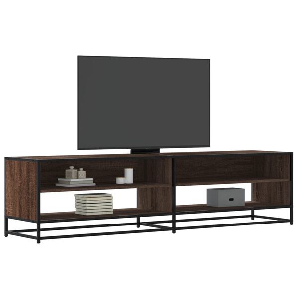 vidaXL TV Cabinet Brown Oak 180.5x40x46 cm Engineered Wood