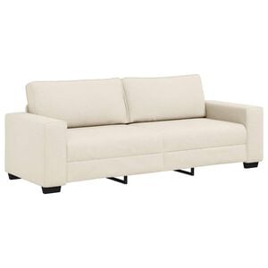 vidaXL Sofa Beige 221 x 80 x 82 cm Linen