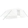 vidaXL Greenhouse with Steel Frame White 20 m&sup2; 5x4x2,3 m
