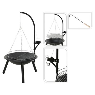ProGarden Fire Bowl with Barbecue Grill BBQ 55 cm
