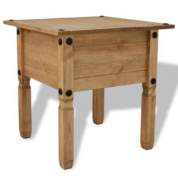 vidaXL Side Table Mexican Pine Corona Range 53.5x53.5x55 cm
