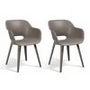 Keter Outdoor Chairs "Akola" 2 pcs Cappuccino