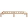 vidaXL Bed Frame without Mattress 90x190 cm Single Solid Wood Pine