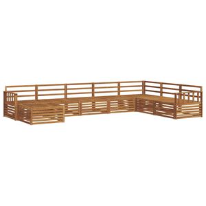 vidaXL Sofa Sets 8 pcs Natural Solid Acacia Wood
