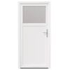 vidaXL Side Entrance Door White 98 x 198 cm PVC