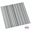 vidaXL Flooring Planks 55 pcs Light Grey 5.11 m&sup2; PVC