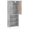 vidaXL Highboard Concrete Grey 69.5x34x180 cm Engineered Wood