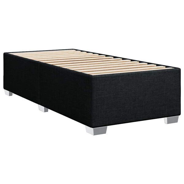 vidaXL Bed Frame without Mattress Black&nbsp;Single&nbsp;Fabric