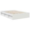 vidaXL Bed Frame with Headboard White 140 x 190 cm Engineered wood