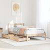 vidaXL Bed Frame without Mattress 100x200 cm Solid Wood Pine