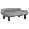 vidaXL Dog Bed Light Grey 70x40x24 cm Velvet