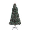 vidaXL Artificial Pre-lit Christmas Tree with Ball Set Green 240 cm
