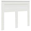 vidaXL Bed Frame with Headboard White 120 x 190 cm Solid Pine Wood