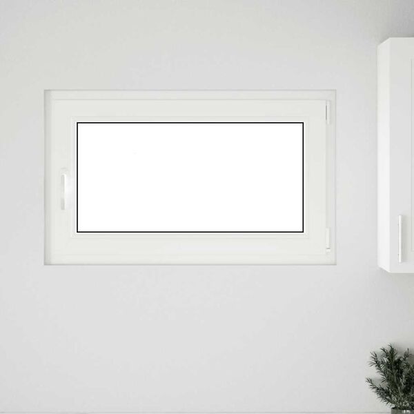 vidaXL Basement Window "RISOR" 100x60 cm Tilt&Turn DIN Right Anthracite